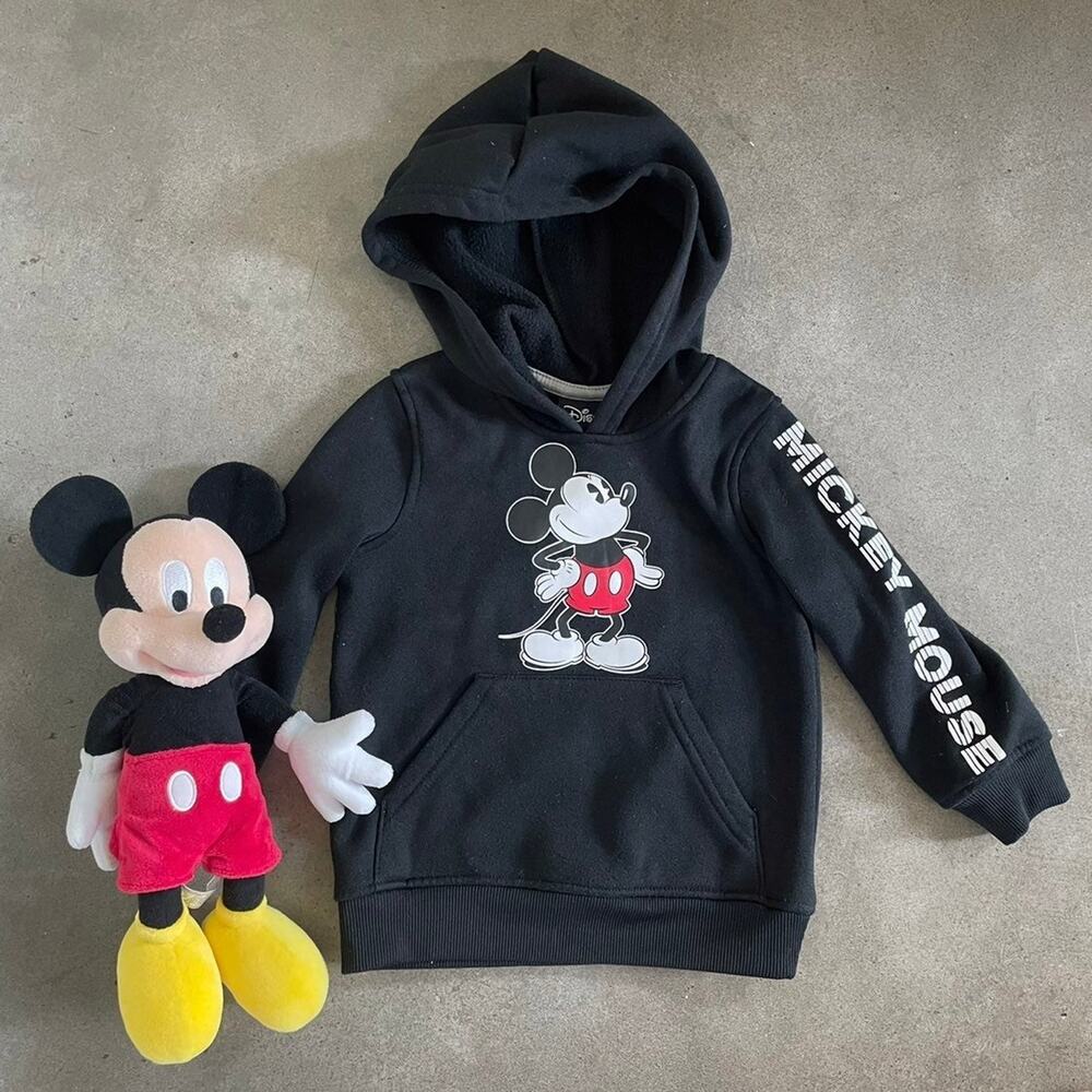 Disney mickey mouse black hoodie boys 2T plush toy